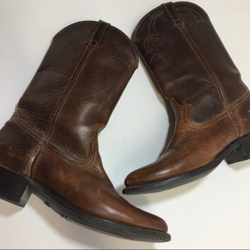 Dingo Men's Rich Brown Leather Boots
